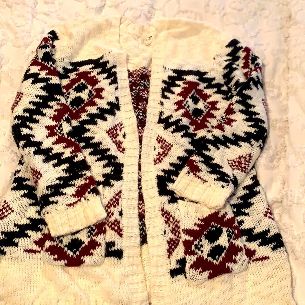 Aztec oversized cardigan